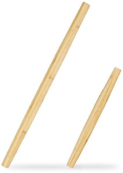 Relaxdays Teigroller Bambus 2er Set