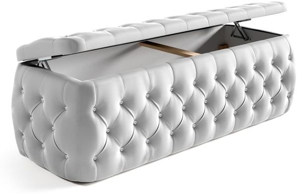 Boxspringbett Schlafzimmerbett ERNESTO Nr. 4 120x200cm in Elisa Velvet Hellgrau Bild 5