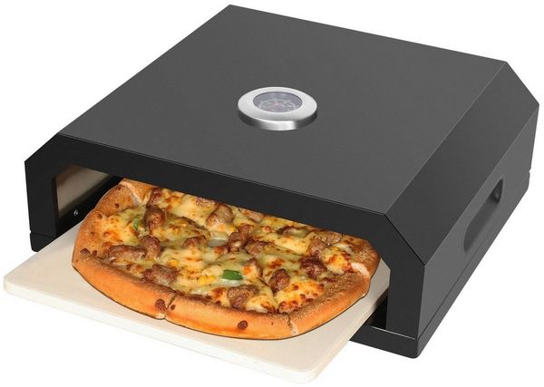 El Fuego Pizzaofen-Grillaufsatz AY0375, AY0375 Pizzaaufsatz - inkl. Pizzastein 30x30 cm