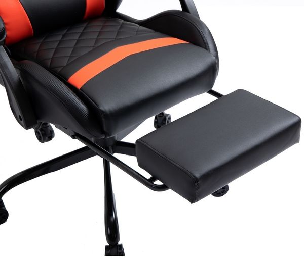 Delman Gamingstuhl, Massagefunktion mit 6 Vibirationspunkten Rot, 132 x 52 x 48 cm Bild 6