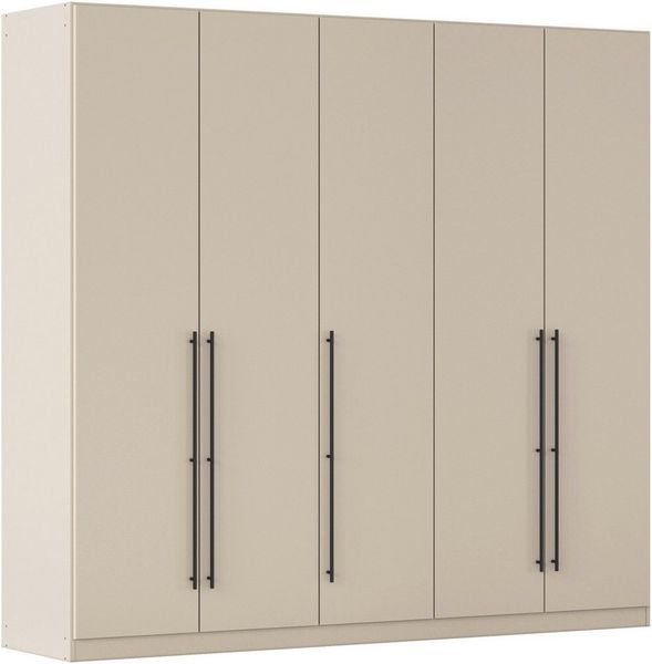 rauch Kleiderschrank Mehrzweckschrank Aktenschrank Möbel Mietswohnung Schlafzimmer AVOLA (3 verschiedene Ausstattungen BASIC/CLASSIC/PREMIUM (inkl. SOFT-CLOSE) mit hochwertigen Stangengriffen in Schwarz aus Metall MADE IN GERMANY