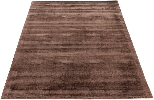 carpetfine Teppich Ava Viskoseteppich, rechteckig, Höhe: 13 mm, Seidenoptik, leichter Glanz, auch als Läufer erhältlich
