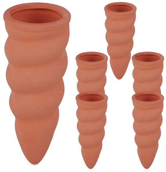 Relaxdays Tonkegel zur Bewässerung im 6er Set