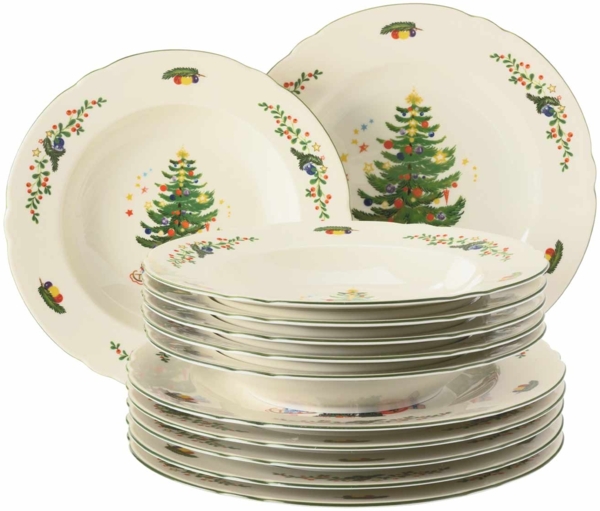 Seltmann Weiden Marieluise Weihnachten Tafelservice 12-teilig
