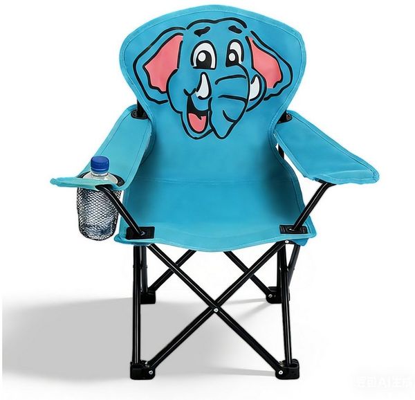SUNULA Campingstuhl Kinder Klappstuhl Gartenstuhl Camping Kinderklappstuhl Anglerstuhl (1 St), Kinder-Anglersessel, wählbar als Bär, Elefant, Frosch oder Löwe