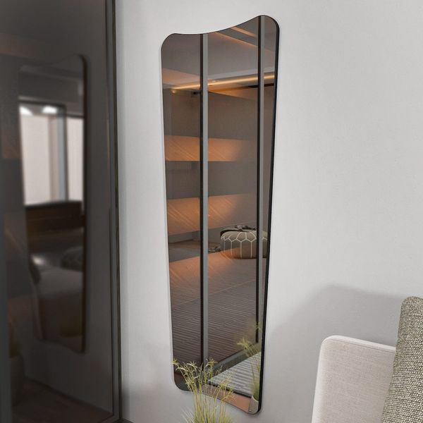 ibonto Ganzkörperspiegel 54 x 150 cm Schwarz Stand- & Wandspiegel (H 150 x T 150 x B 54 cm)