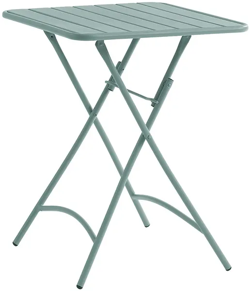 Vente-unique - MIRMANDE Garden dining set Metall Grün - B 60 cm x H 73 cm x L 60 cm