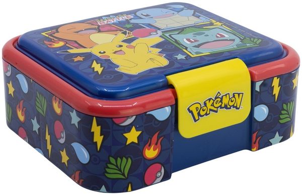 Pokemon Lunchbox Blue Team Brotdose Kinder Pausenbox für Alltag Schule und unterwegs