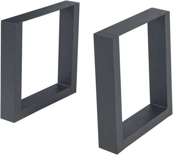 Tischgestell 2er Set Lülsfeld 40x43cm Schwarz [en. casa]