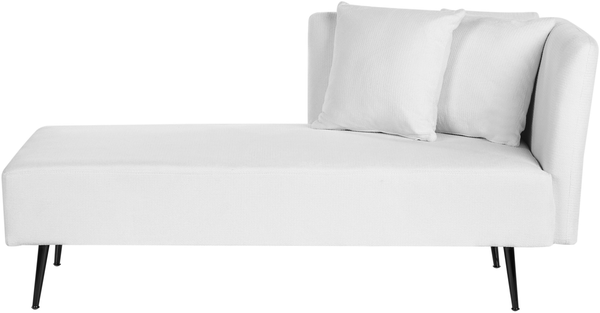 Chaiselongue cremeweiß rechtsseitig RIOM