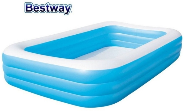 Bestway 'Deluxe' Family Pool, Vinyl blau, 305 x 183 x 56 cm