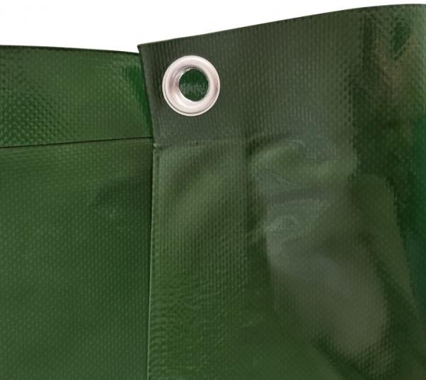 Jago® Abdeckplane mit 24 Ösen, wasserdicht und reißfest, PVC, Grün, 5x7 m, 650 g/m² Bild 11