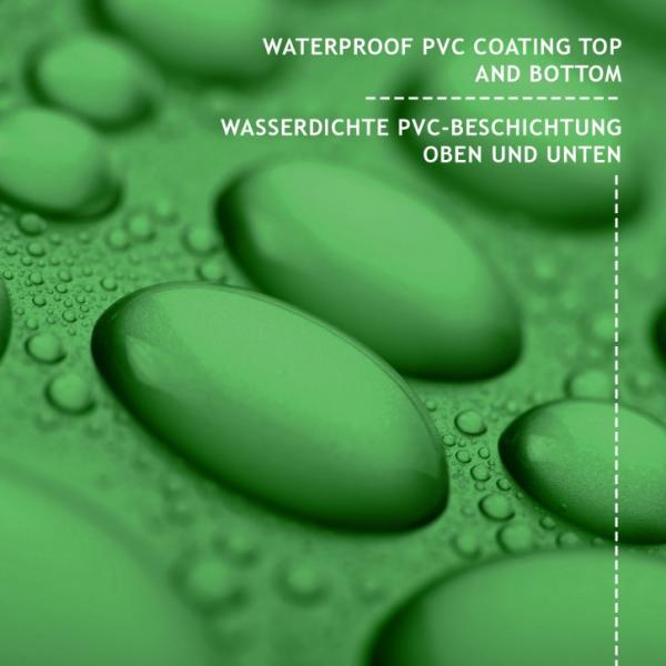 Jago® Abdeckplane mit 24 Ösen, wasserdicht und reißfest, PVC, Grün, 5x7 m, 650 g/m² Bild 5