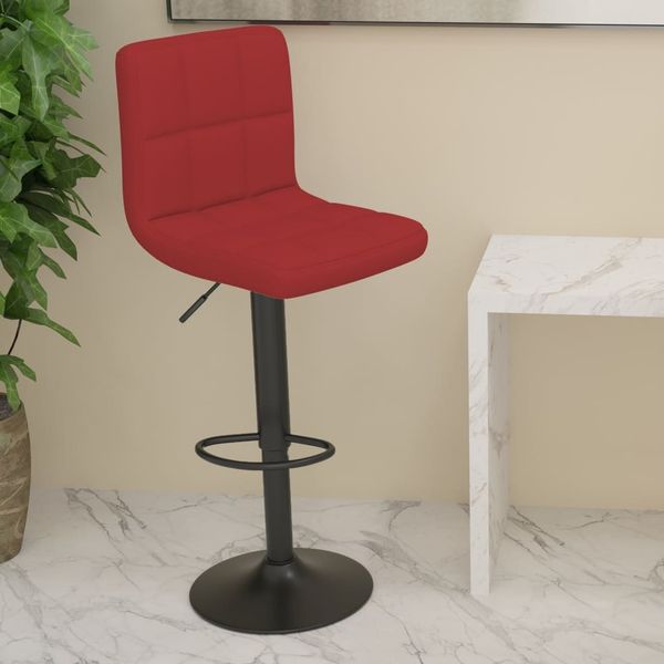 vidaXL Barhocker Weinrot Stoff [334280]