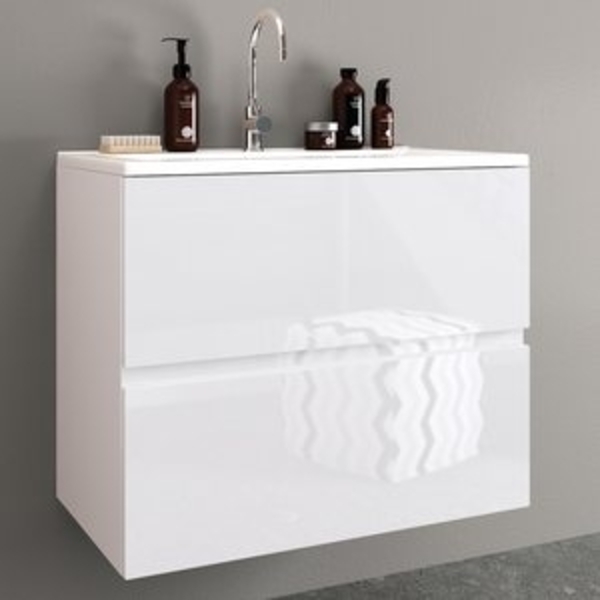 Möbelhandel Klipenstein Waschbeckenunterschrank 65/80/100 cm, mit Waschtisch, fertigmontiert 65 cm, 80 cm, 100 cm Breite Bild 6