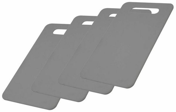 WESTMARK Frühstücksbrett 4 Stück, Messerschonend, Kunststoff, Anthrazit, PP