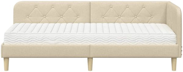 vidaXL Eckbettgestell Creme 80 x 200 cm Stoff 3394107 Bild 5