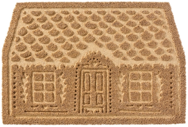 Ib Laursen - Fußmatte Türmatte Weihnachtshaus Natur Kokos Weihnachtsdeko 2857-00