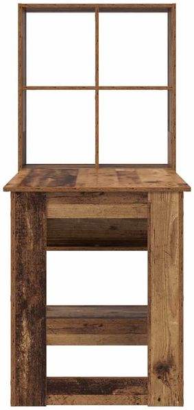 vidaXL Schreibtisch mit Regal Altholz 122 x 67 x 145 cm Holzwerkstoff 3337263 Bild 6