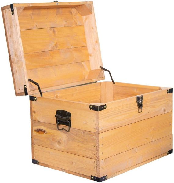 Kistenkolli Altes Land Allzweckkiste Holztruhe Elsa Ocker (Spar-Set, 1er Set)