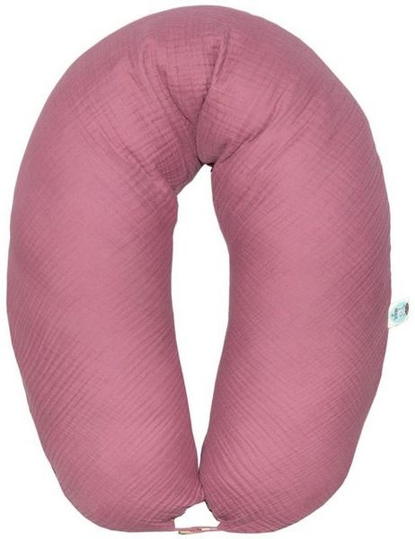 SEI Design Stillkissen Seitenschläferkissen Babynestchen Kuschelnest XXL Musselin Bezug, Schwangerschaftskissen mit Bezug, 1-tlg, Schwangerschaftskissen mit Bezug, Bezug 100% Baumwolle Bild 4