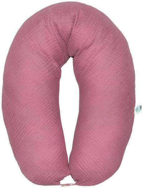 SEI Design Stillkissen Seitenschläferkissen Babynestchen Kuschelnest XXL Musselin Bezug, Schwangerschaftskissen mit Bezug, 1-tlg, Schwangerschaftskissen mit Bezug, Bezug 100% Baumwolle Bild 5