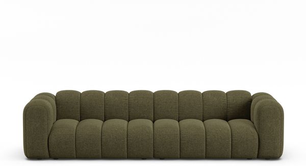 Micadoni Modulares Sofa Lupine 4-Sitzer Chenille Eden Grün