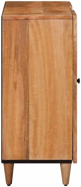 Sideboard, Kommode mit Regal Natur 90 x 33,5 x 75 cm Massivholz Mango Bild 4