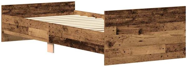 vidaXL Bettgestell ohne Matratze Altholz-Optik 90x190cm Holzwerkstoff 857478 Bild 6