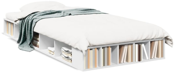 vidaXL Bettgestell Weiß 90x190 cm Holzwerkstoff 3280524