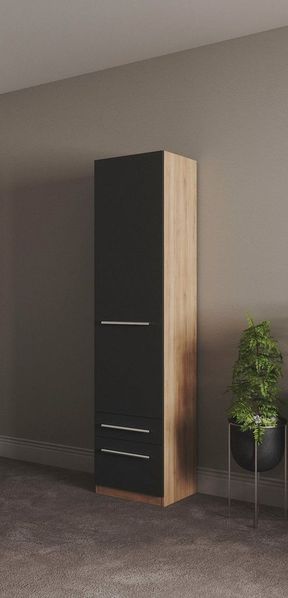 priess Kleiderschrank Schrank Garderobe Wäscheschrank Barcelona in 5 Breiten viel Stauraum, geräumige Schubkästen, mit Spiegel, MADE IN GERMANY