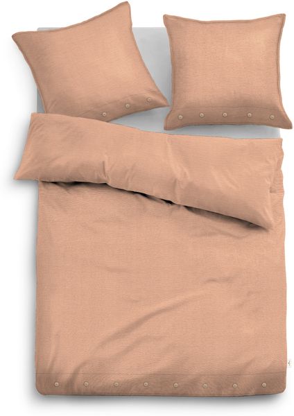 Tom Tailor GOTS Leinen Bettwäsche, Größe 155x220/40x40/80x80 cm, 3 teilig, terra