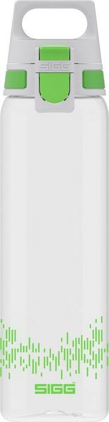 Sigg Trinkflasche stylische Sportflasche mit Einhandverschluss, SIGG Trinkflasche 'Total Clear One MyPlanet' - 0,75 L