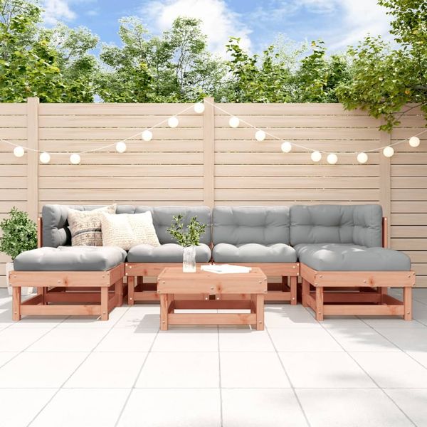 vidaXL 7-tlg. Garten-Lounge-Set Massivholz Douglasie 3186359