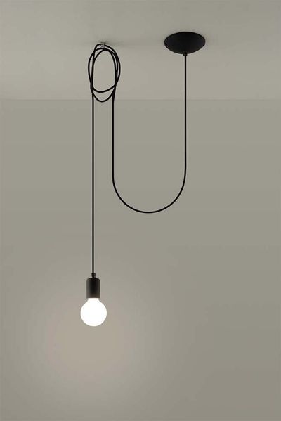 Pendelleuchte, Stahl, Schwarz, Hängend, H 300 cm Bild 4