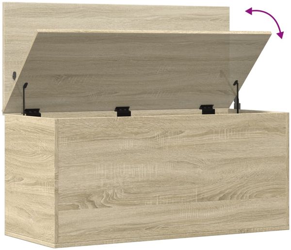 vidaXL Truhe Sonoma-Eiche 100x42x46 cm Holzwerkstoff 840662 Bild 8