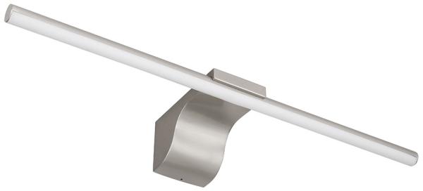 LED Wandleuchte, Badezimmerlampe, IP44, Nickel, B 60,8cm