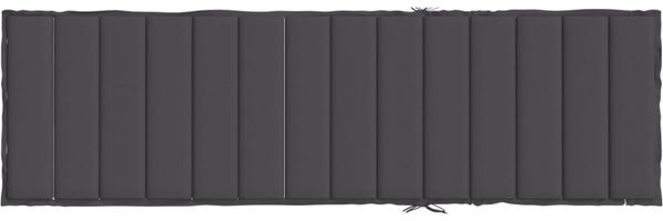 vidaXL Sonnenliegen-Auflage, Melange Anthrazit, 4 x 200 x 60 cm Bild 5