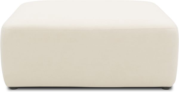 DOMO. collection Polsterhocker 800013, Hocker, quadratisch, Modul-Element, Fußhocker, Polsterganitur, 108 x 108 x 42 (BxTxH), natur