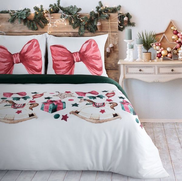 Eurofirany Bettwäsche Weihnachtsbettwäsche Wintermotive Mikrofaser, – stilvolles Design aus Mikrofaser