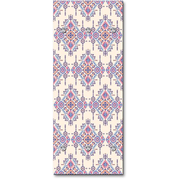 Queence Garderobe - "Phyliz" Druck auf hochwertigem Arcylglas inkl. Edelstahlhaken und Aufhängung, Format: 50x120cm