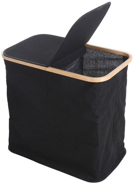 HTI-Living Wäschekorb Wäschebox Grau Textilstoff (Stück, 1 St, 1 Wäschesammler), Wäschesammler L/B/H 53 x 33 x 51 cm