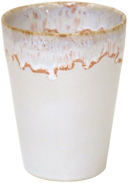 Costa Nova Becher Lungo Latte Grespresso, Weiß, 38 cl, 1-tlg, Keramik, Ø ca. 9,2 cm, Höhe ca. 11,5 cm, Füllmenge 38 cl