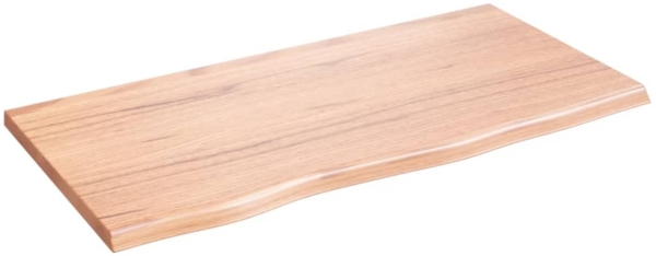 vidaXL Waschtischplatte Hellbraun 80x40x2 cm Massivholz Behandelt 3156116