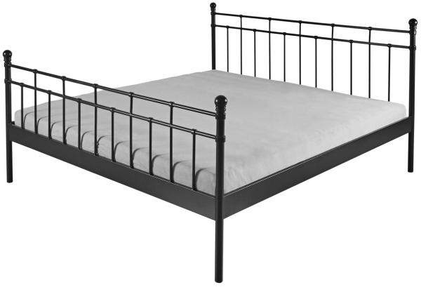 Bettgestell VERENA Bett Gestell Metall schwarz 140x200 cm