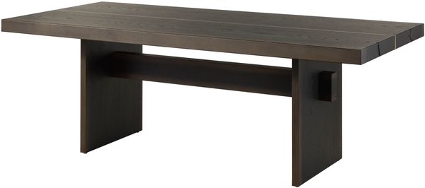 Esstisch Eiche 244x100x76 dunkelbraun lackiert BEAMS #81