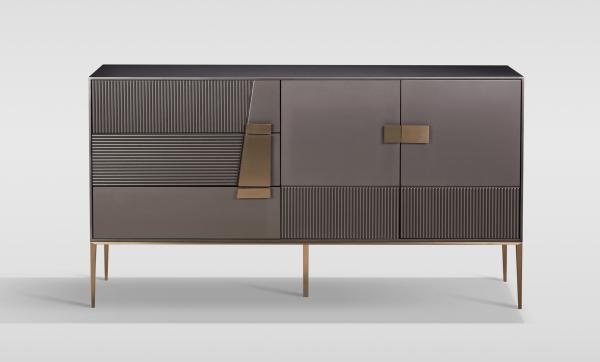 Livin Hill 'Stilig' Kommode, Sideboard, MDF Grau, 167 x 47 x 94 cm