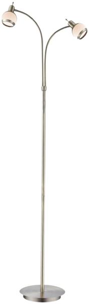 Stehleuchte, Glas Schirm, Alt-Messing, Flexo Spots, GALVIN