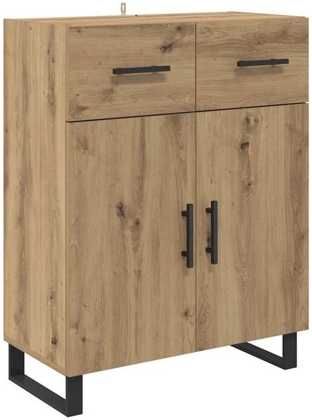 vidaXL Highboard 2 pcs Artisan-Eiche Engineered Wood und Glas 3415862 Bild 6