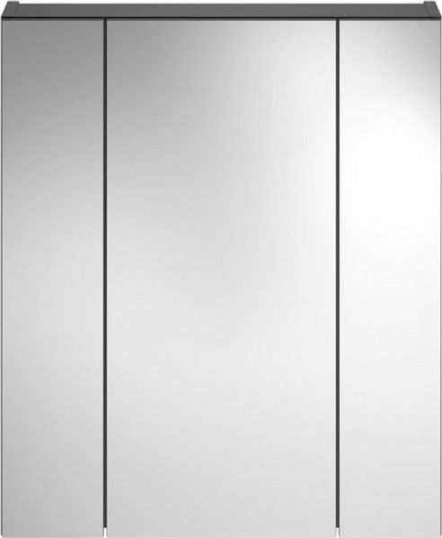 furnling Badezimmerspiegelschrank Helsinki 3 Spiegeltüren, 9 Fächer, Spiegelschrank, Badschrank, 60 cm breit
